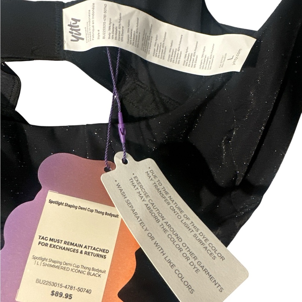 YITTY Black Scoop Neck Bodysuit - Picture 5 of 5
